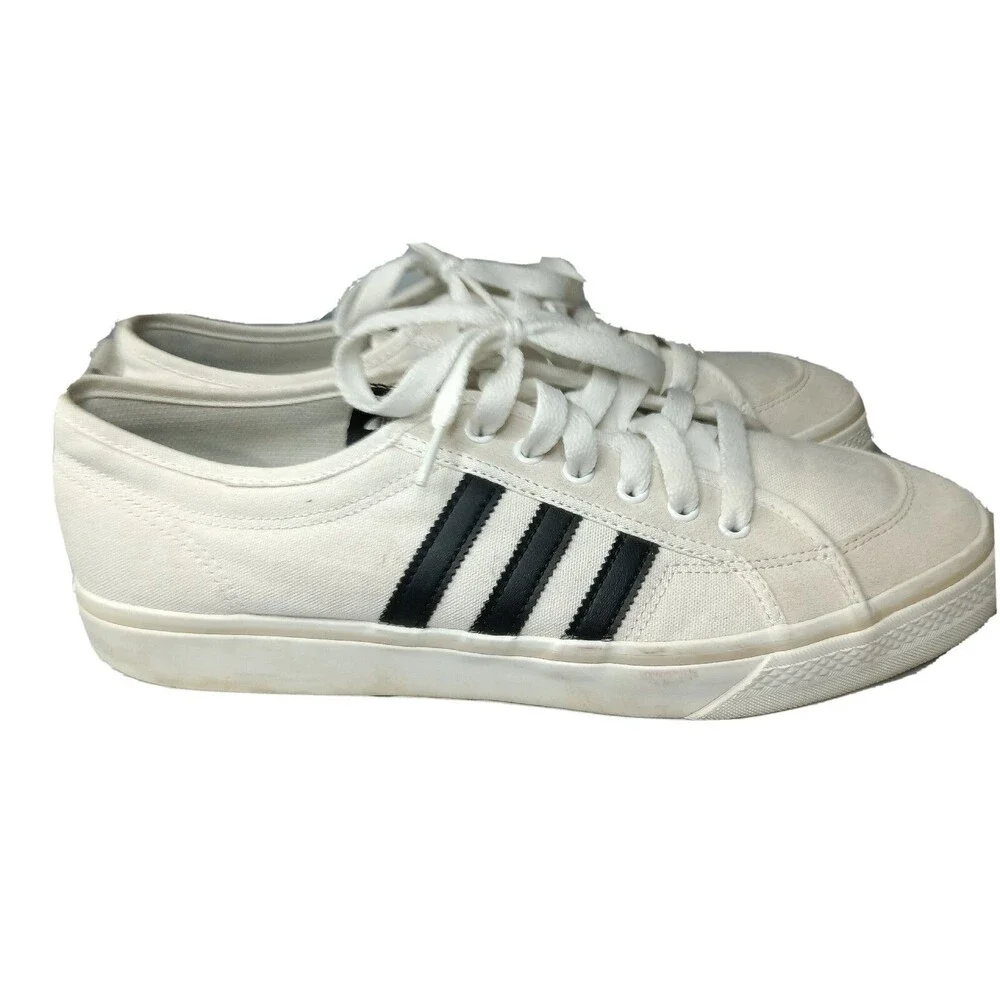 Adidas Originals Nizza Lo Classic Sneakers Mens Size 13 Shoes White & Black